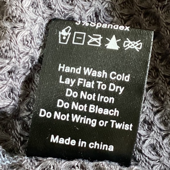 POL Boho Tiered Midi Skirt Gray Colorblock Elastic Waist Cottagecore Small - Picture 8 of 8